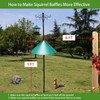 Squirrel Baffle, Squirrel Baffles for Bird Feeders,19 Inch Large Squirrel