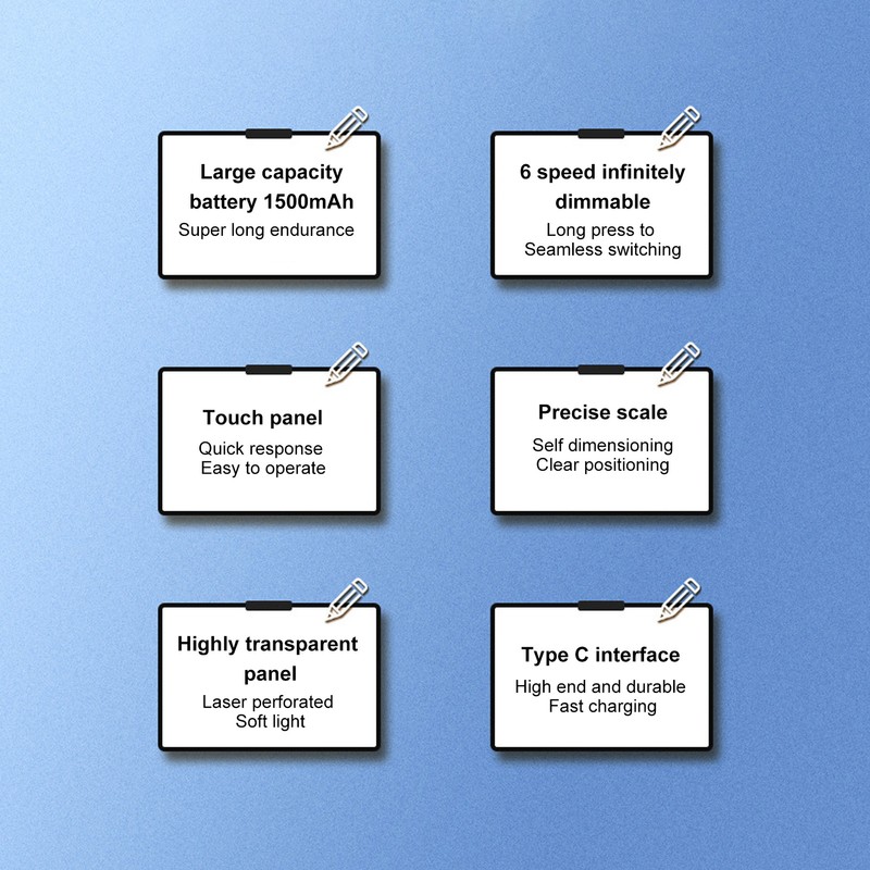 A4 Tracing Light Pad Ultrathin Rechargeable Portable A4 Tracing LED