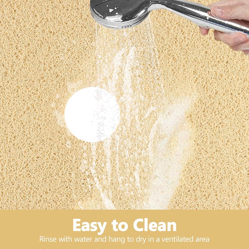 Mofonky Shower Mat Non Slip: 31 x 31 Inch Extra