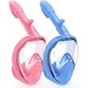 Kids Snorkel Mask Full Face, Snorkeling Gear for Kids 3-14