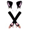 Cat Cosplay Costume, 3D Cat Paw Pad Gloves Mittens Faux