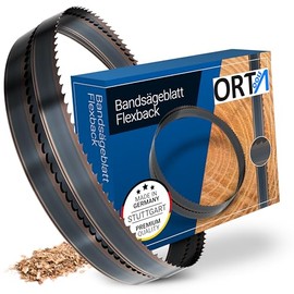 Orta - Pack of 3 - 1490 x 10 x 0.65 x 6 ZpZ Flexback Band Saw Blades for Soft and Hardwood, Firewood, Plastic and Non-ferrous Metal | Suitable for Scheppach Basa 1 / Basato 1