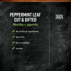 Frontier Co-op Peppermint Leaf, Cut and Sifted Leaves - Kosher | 16 Ounce (Pack of 1)