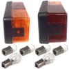 APUK Pair Rear Brake Lights & Bulbs Replacement for Case
