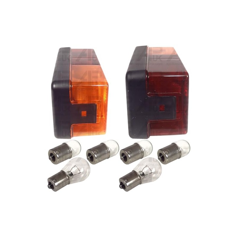 APUK Pair Rear Brake Lights & Bulbs Replacement for Case