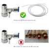Stainless Steel Water Supply Adapter 1/2" x 1/2" x 3/8"
