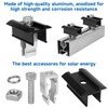 6 Piece End Clamp Bracket Balcony Power Station 30 mm,