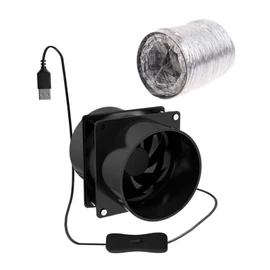 SUIOPPYUW Portable Fume Extractor Fan for Home Bathroom Garage Duct Exhaust Air Ventilation Fan ABS Welding Fume Smoke Exhaust Fan, Fan+3 m