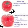 Kitchen Tomato Timers 60 Minutes Kitchen Cooking Timer Clock Mechanical