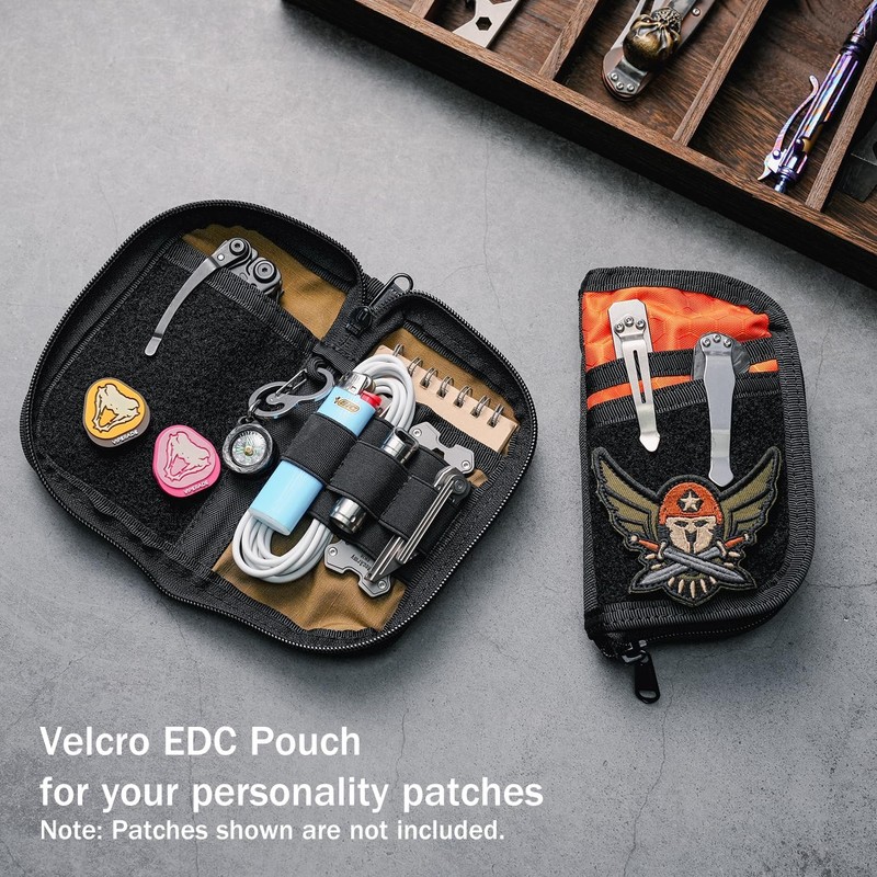 VIPERADE Small EDC Pouch, EDC Pocket Organiser for Men, Nylon