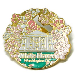 Washington DC White House Cherry Blossoms Lapel Pin