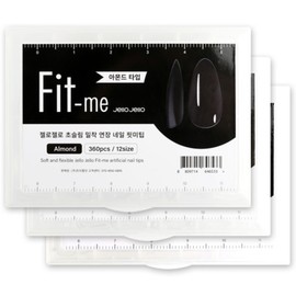 Jello Jello Fit Me Tips 360pcs Nail Extension Almond Coffin Stiletto / 젤로젤로 핏미팁 360pcs 네일연장 아몬드 코핀 스틸레토
