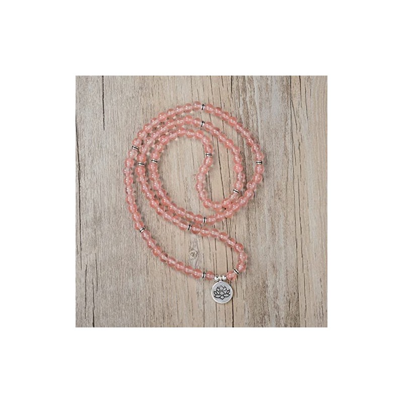 oasymala Chanting Mala Prayer Beads 108 Small Lotus Flower Meditation