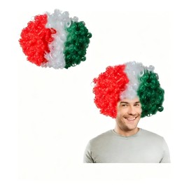 Pack 2 Pelucas Afro Tricolor | Ideal Para Carnaval Y Fiestas