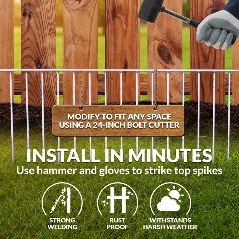 Dig Defence Original Animal Barrier Fence - Small/Medium Decorative Garden