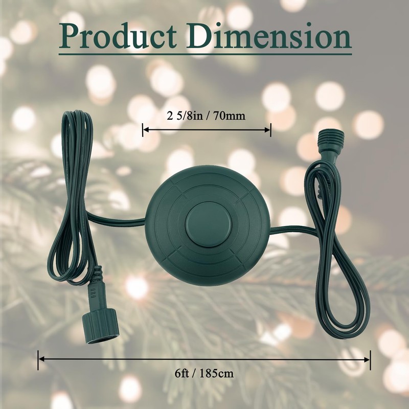 5/8 inch Plug Power Cord with On/Off Foot Switch 6FT