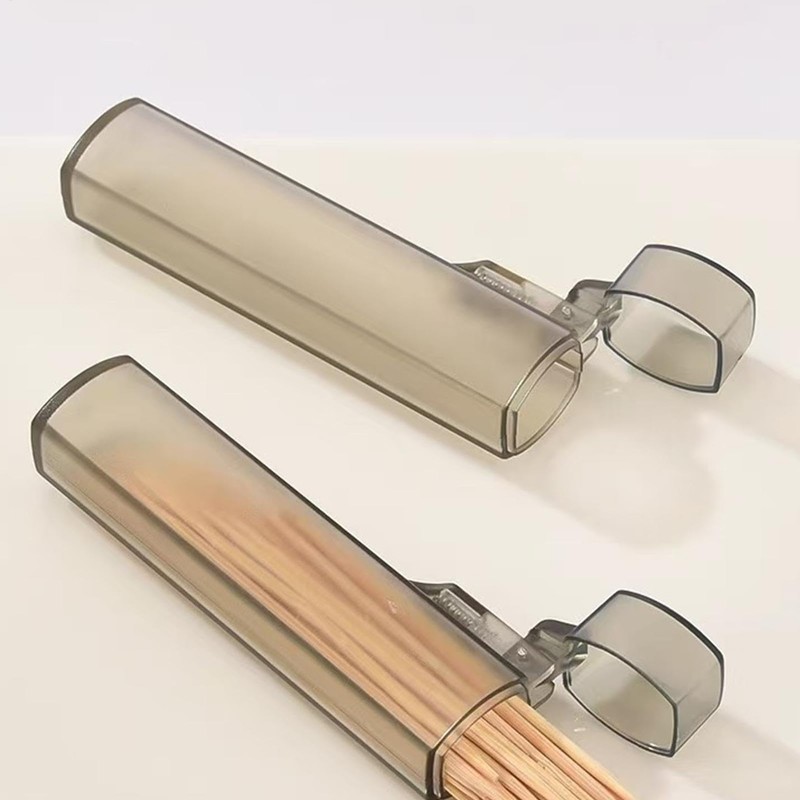 Toothpick Holder Pocket,Portable Transparent Toothpick Container | Reusable Tooth Picks