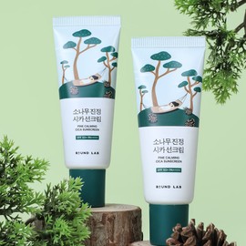 roundlab 라운드랩 소나무 진정 시카 선크림 40ml (SPF50+ PA++++) 2개