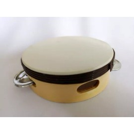 CASTILLO DIDÁCTICO Pandero De Madera #4  Fino, Musical 10cm. De Percusión