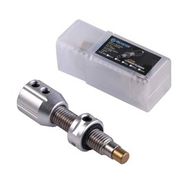 BICASTER - Botón de presión con rosca ajustable para arcos recurvos, color plateado