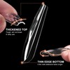120 Pcs Coffin Nail Tips, ZAHRVIA Clear Extra Long Coffin