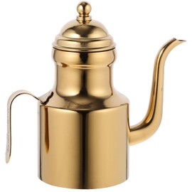 1pcs Olive Oil Dispensers Bottle: Stainless Steel Large Oil Storage Container Metal Grease Container Kitchen Grease Pot Great for Kitchen Cooking BBQ(11OZ)