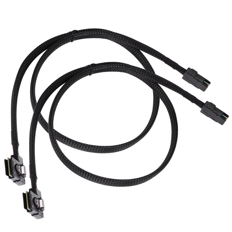Saihisday Internal Mini SAS Cable, Mini SAS SFF-8087 to Right
