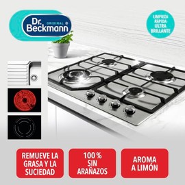 Dr. Beckmann, Limpiador de acero inoxidable, Superficies Brillantes, Mate y Cromadas, Remueve Grasa y Huellas Dactilares, Fórmula Espumosa, Calidad Al
