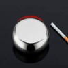 Ashtray, Stainless Steel Wind Ashtray with Lid for Indoor or
