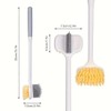 13.6" Long Handle Exfoliating Body Scrubber 2-in-1 Dual Sided Bath