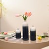 TERESA'S COLLECTIONS Navy Blue and White Vases for Home Decor,