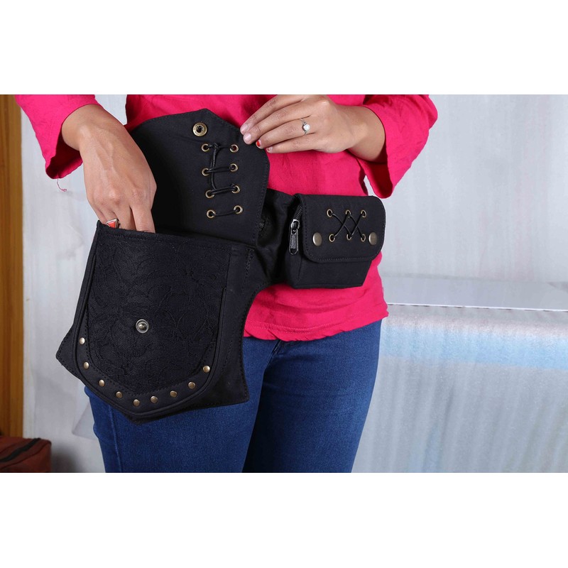 Práctico cinturón de viaje de algodón para Fannypack