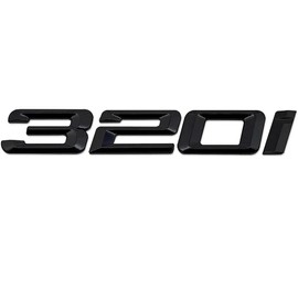 Generic Replacement 320 Gloss Black Rear Trunk Emblem Badge for 320i Decal Numbers Letters