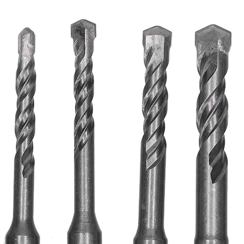 Masonry Drill Bit Set Carbide Tip Rotary Hammer Tool for