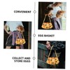 Ciieeo Egg Collecting Basket with 7 Pouches Sturdy Egg Gathering