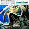 EMSINA Dry Snorkel Set,Panoramic Wide View,Anti-Fog Scuba Diving Mask,Professional Snorkeling