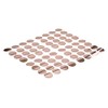 WallPops WPD2137 Metallic Effect Rose Gold Dots Decal - Metallic