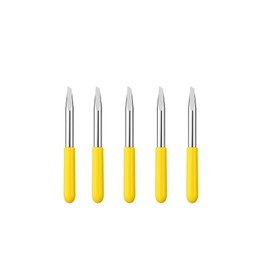 HUHAO 5 Pack Replacement Blades for MIMAKI Vinyl Cutting Blade 30 Degree Cutting MIMAKI Blades for Maker Expression Vinyl Cutter Machines Deep Cut Blade (Yellow)