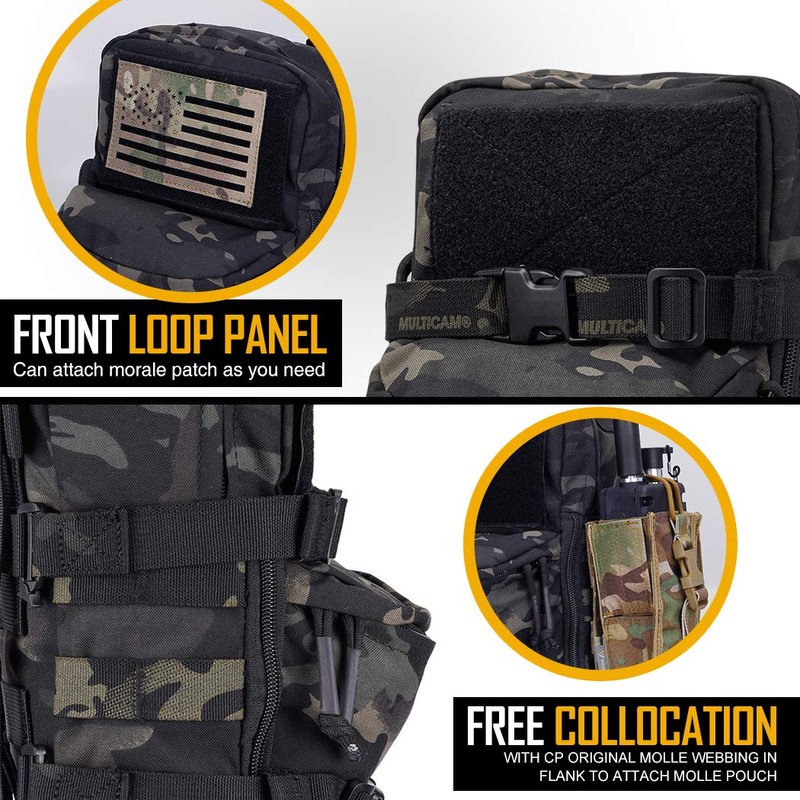 IDOGEAR Mini Tactical MOLLE Hydration Pack Water Reservoir Bag Outdoor
