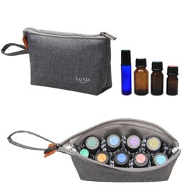 Luxja Essential Oil Storage Case, 8-Pack (5-15ml), Gray