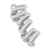 100pcs M4 Flat Head Solid Rivet, Aluminum Not Fall Off