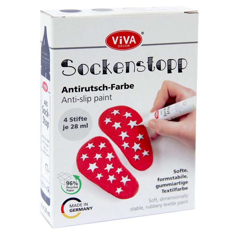 Viva Decor ABS Sock Stop 4 x 28 ml Set
