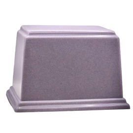 At Peace Memorials Ark Cultured Marble Cremation Oversized, (Lavender) 300 CI TSA Approved Made in The USA