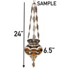 DEMMEX Turkish Moroccan Colorful Mosaic Bohemian Boho Hanging Candle Holder