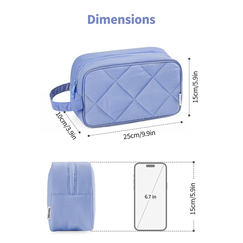 Narwey Toiletry Bags for Women, Travel Wash Bag for Toiletries,