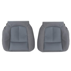 NLQR Driver and Passenger Side Bottom Replacement Seat Covers Colth Steel Gary Compatible with Ford F150 2011 2012 2013 2014