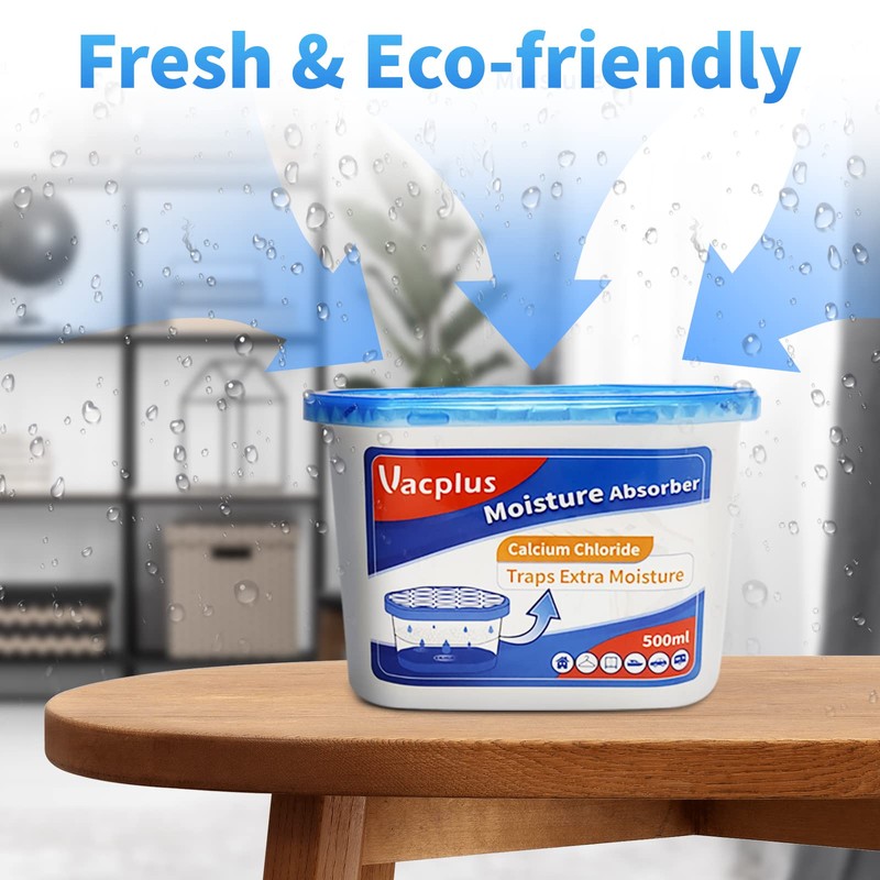 Vacplus Moisture Absorber Boxes (16 Pack), Humidity Absorber Attracts Extra