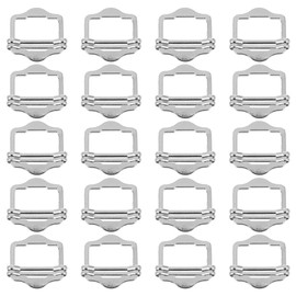 50 Uds. De Anillos de Metal Ajustador Rectangular de Metal Triglides Hebilla Deslizante Hebillas de Pasador de Rodillo Ajustador de Correa Deslizante Clips para Bufanda Anillo de