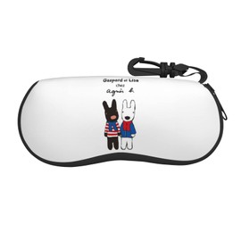 Monira & Gaspard Glasses Case, Eyeglass Case, Sunglasses Case, Lightweight, Hard, Compact, Glasses Case, Men's, Women's, Simple, Stylish, Glasses Storage Case, Black