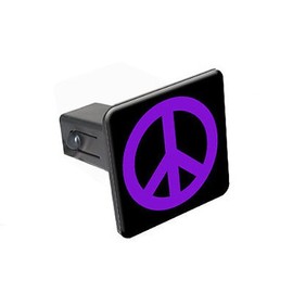 GRAPHICS & MORE Peace Sign Purple Tow Trailer Hitch Cover Plug Insert 1 1/4 inch (1.25")